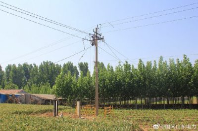 萊蕪供電公司線路升級改造 助力鄉(xiāng)村建設