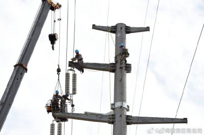 漣水縣供電公司組織110千伏線路進(jìn)行遷移改造