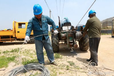 海陽供電公司進行線路升級改造