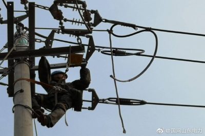 萊州供電：迅速搶修設施 及時恢復供電