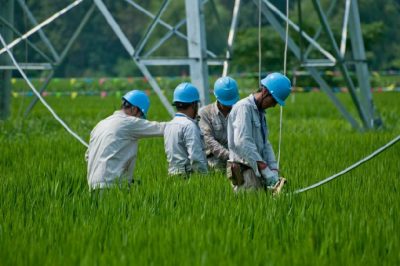 稻田里架設35千伏源怡線確保源怡生物質電廠投產后能及時發(fā)電