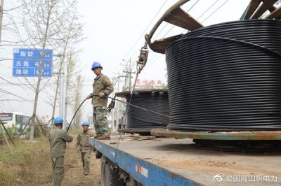 莒縣嶠山鎮(zhèn)對10千伏緒米線進行線路改造