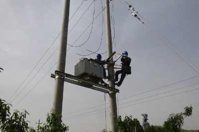 東里鎮(zhèn)龍王峪新村農灌配套施工現(xiàn)場